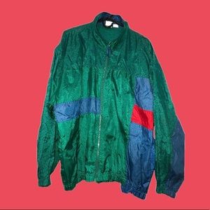 Vintage Multi-colored throwback Windbreaker